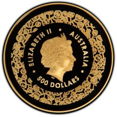 500 Dollars - Elizabeth II 4th Portrait - Australian Fabulous Four - Gold Bullion Coin