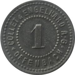 1 Pfennig - Offenbach Collet and Engelhard A.G.