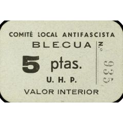 5 Pesetas Blecua