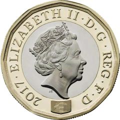 1 Pound - Elizabeth II 5th portrait, Nations of the Crown