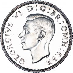2 Shillings - George VI with `IND:IMP`
