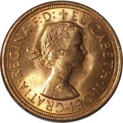 1 Sovereign - Elizabeth II 1st portrait