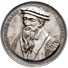 Guillaume Farel Neuchâtel, silver
