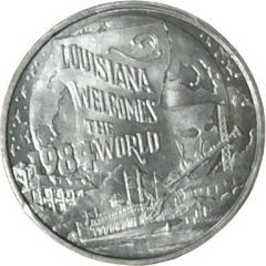 Mardi Gras Token - Krewe of Zeus Louisiana Welcomes the World, Jefferson Parish, Louisiana