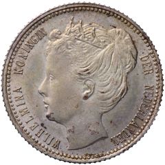 1/4 Gulden - Wilhelmina Pattern