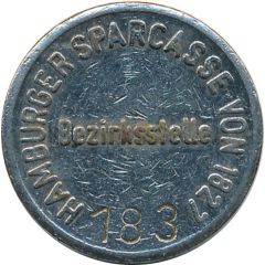 Safe deposit token - Hermann Schultz Hamburg