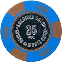 25 francs - American Salon Casino de Monte-Carlo