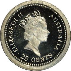 25 Cents - Elizabeth II 3rd Portrait - The Dump