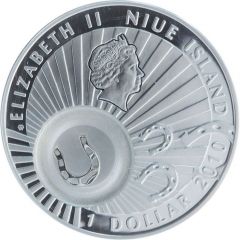 1 Dollar - Elizabeth II Horse Shoe