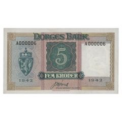 5 Kroner - Haakon VII Government in exile, exchangenotes