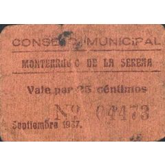 25 Céntimos Monterrubio de la Serena