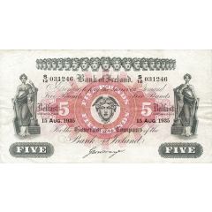 5 Pounds Bank of Ireland