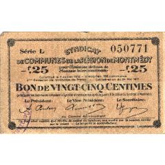 25 Centimes - Montmédy 55