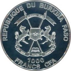 1000 Francs CFA 25 Years Fall of the Berlin Wall