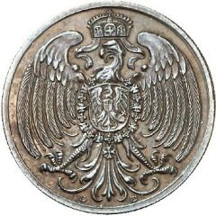 25 Pfennig - Wilhelm II Pattern