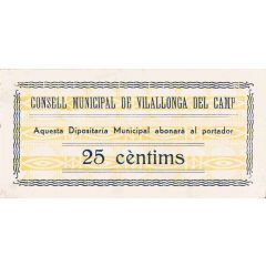 25 Céntimos Vilallonga del Camp