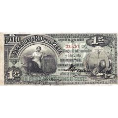 1.25 Pesos Fuertes Banco del Paraguay y Rio de la Plata