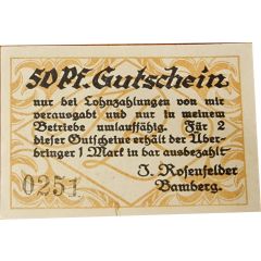 50 Pfennig J. Rosenfelder