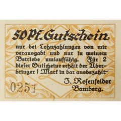 50 Pfennig J. Rosenfelder