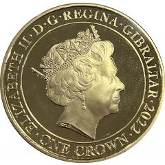 1 crown - Elizabeth II HM Queen Elizabeth Platinum Jubilee “A lifetime of Service”