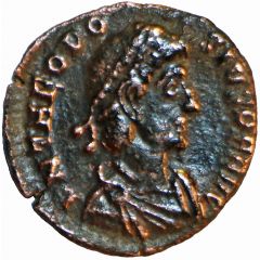 Follis - Theodosius I CONCORDIA AVGGG, Cyzicus