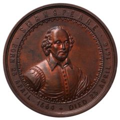 Medal William Shakespeare; T. Ottley, bronze