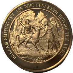 Medal - Thomason Medallic Bible Balaam Smiting the Ass