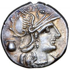 Denarius Pompeia: Sextus Pompeius, SEX•POM FOSTLVS ROMA