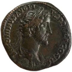 Sestertius - Antoninus Pius IMPERATOR II S C, Victory