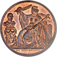 5 Centimes - Léopold I 25th Anniversary of the Inauguration