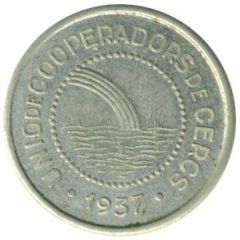 1 Peseta - Unió de Cooperadors de Cercs