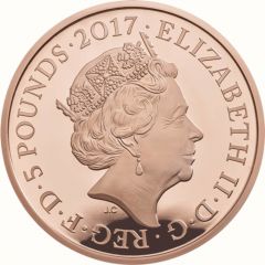 5 Pounds - Elizabeth II Prince Philip, Gold Proof