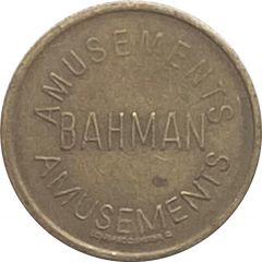 Token - Bahman Amusements
