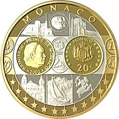 Token - European Currency Monaco - 20 Euro 2002