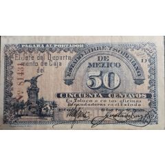 50 Centavos Estado Libre y Soberano de Mexico