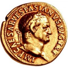 Aureus - Vespasian, Titus, and Domitian TITVS ET DOMITIAN CAESARES PRIN IVEN