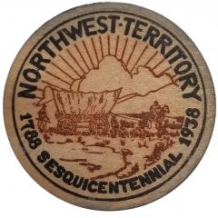 Wooden Nickel - Northwest Territory Sesquicentennial Piqua, Ohio