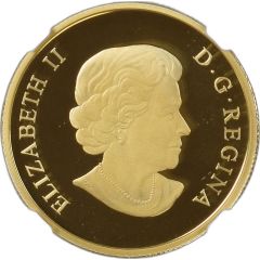75 Dollars - Elizabeth II Winter Color Maple Leaves