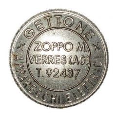Jukebox Token - Gettone Apparecchi Elettrici Zoppo M, Verres