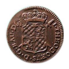 Liard - John Theodore of Bavaria 1st period, date reverse