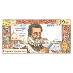50 Nouveaux Francs - Henri IV type 1959