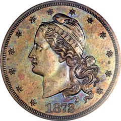 10 Dollars `1872 Eagle` Pattern, gold
