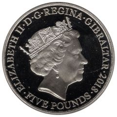 5 Pounds - Elizabeth II The Legend of Saint George, Colourised