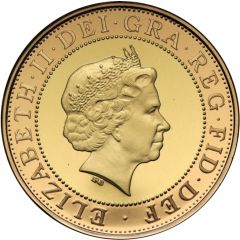 2 Pounds - Elizabeth II Steam Locomotive, Gold Proof