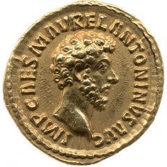 Aureus - Marcus Aurelius and Lucius Verus LIB AVGVSTOR TR P XV COS III, Liberalitas