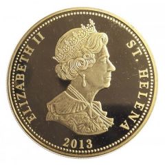 25 Pence - Elizabeth II Napoleon Dictates Memories - gold plated
