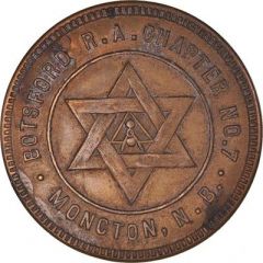 Masonic Penny - Botsford R. A. Chapter No. 7 Moncton, New Brunswick