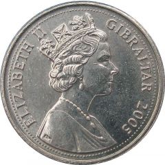 5 Pence - Elizabeth II Barbary Macaque, bigger bust