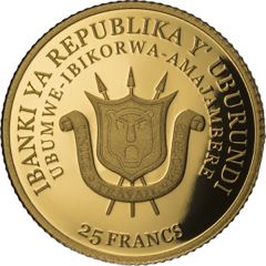 25 Francs South African springbok