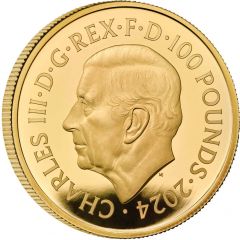100 Pounds - Charles III Maid Marian, Gold Proof